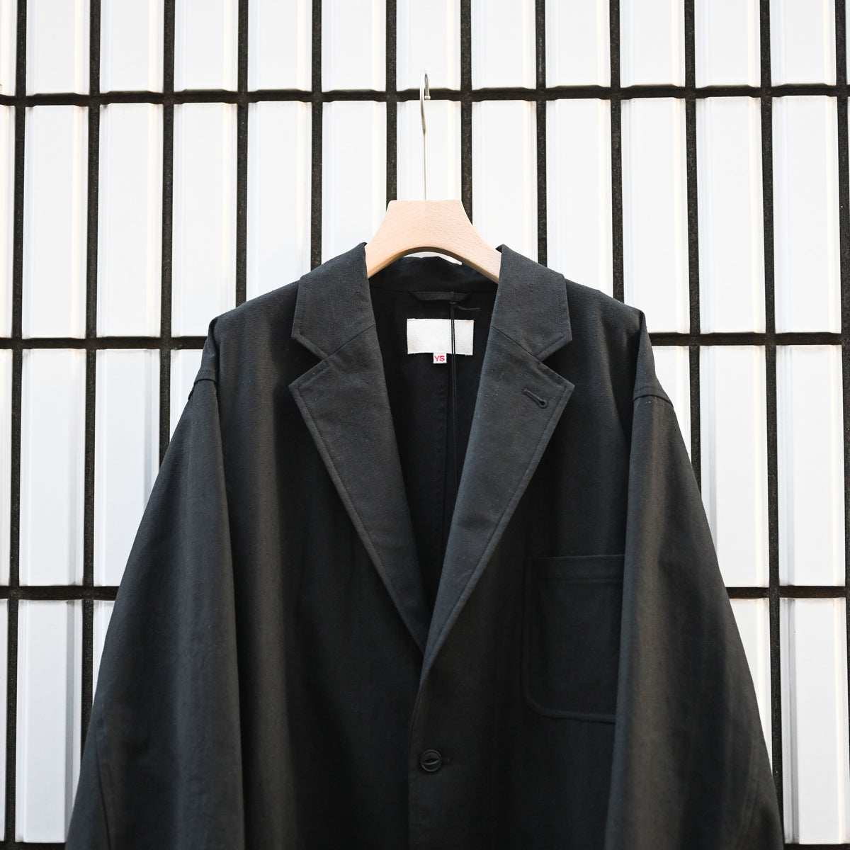 2B JACKET, silk nep serge – coelacanth