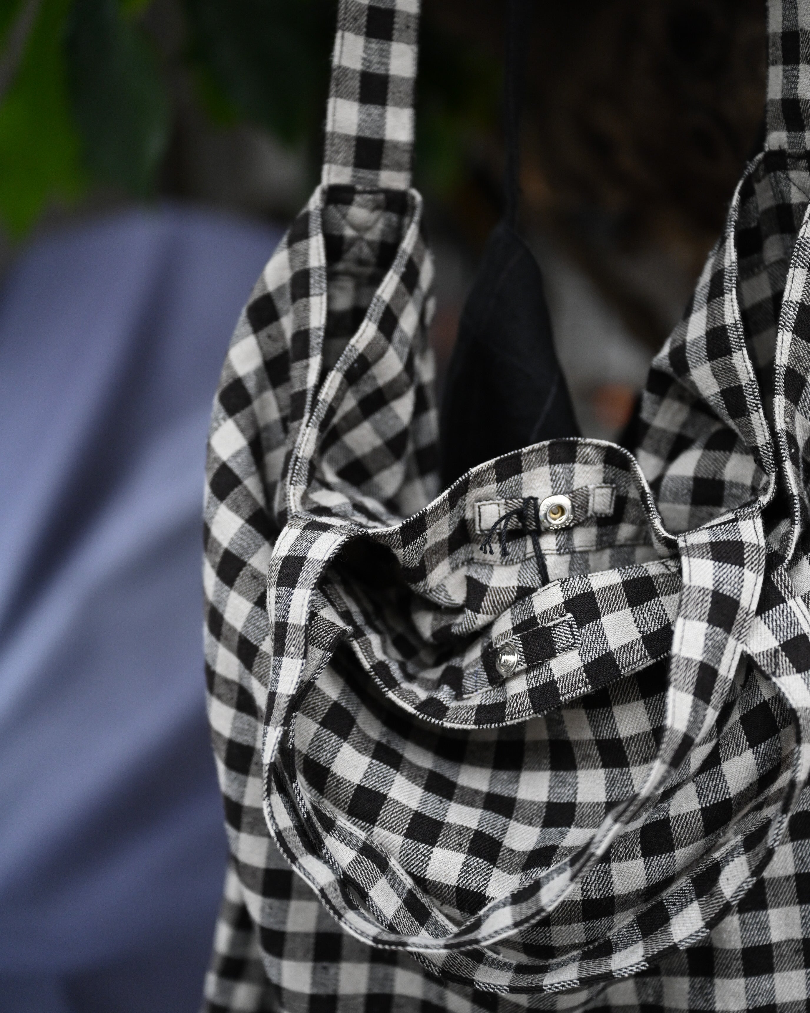 YOKO SAKAMOTO ヨーコサカモト - RESEARCHER BAG - LARGE, gingham