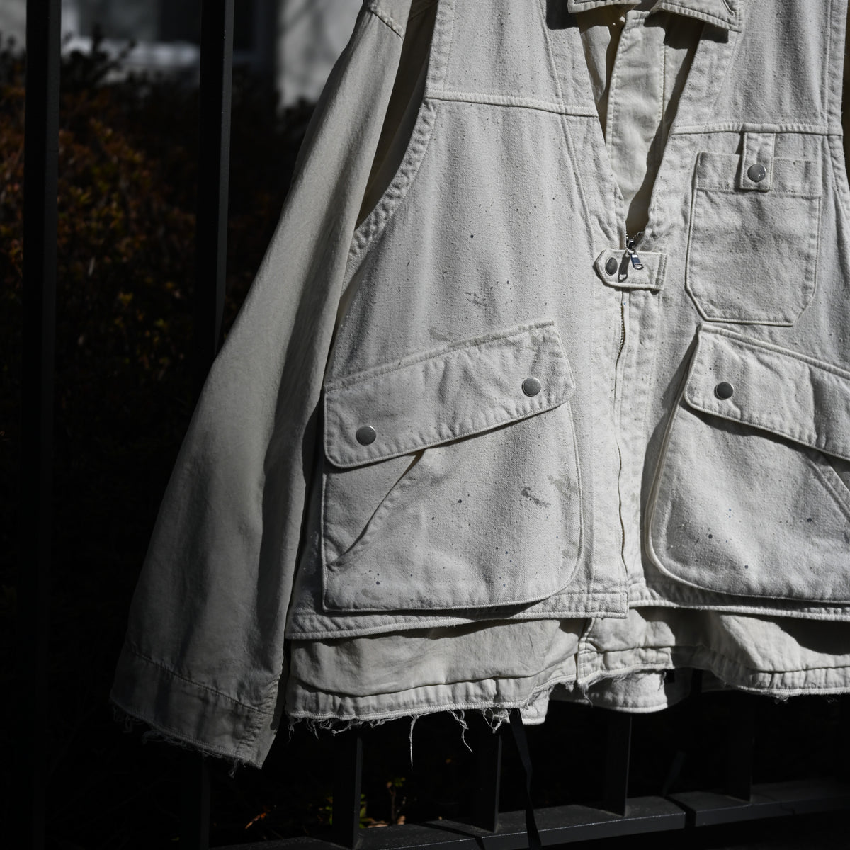 ANCELLM アンセルム - C/R DUCK UTILITY VEST, white – coelacanth
