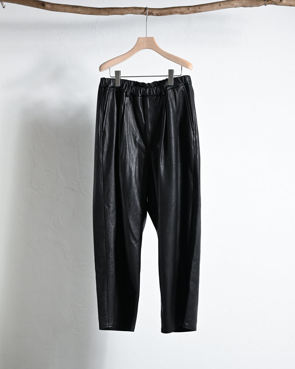 LEATHER WIDE PANTS - YOKO SAKAMOTO ヨーコサカモト | COELACANTH 