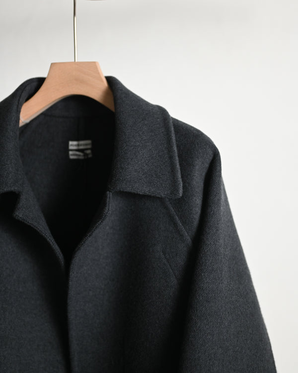 Extra Fine Wool Rever Raglan Coat