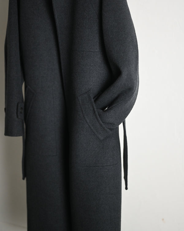 Extra Fine Wool Rever Raglan Coat