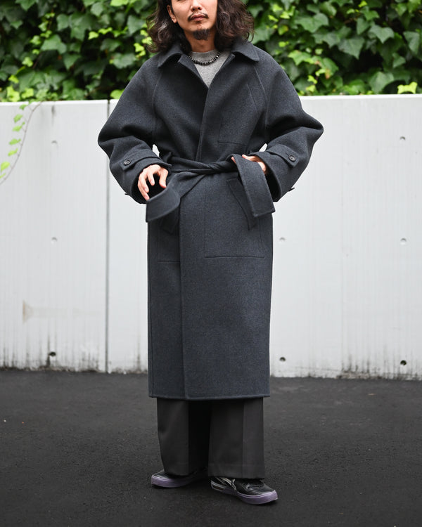 Extra Fine Wool Rever Raglan Coat