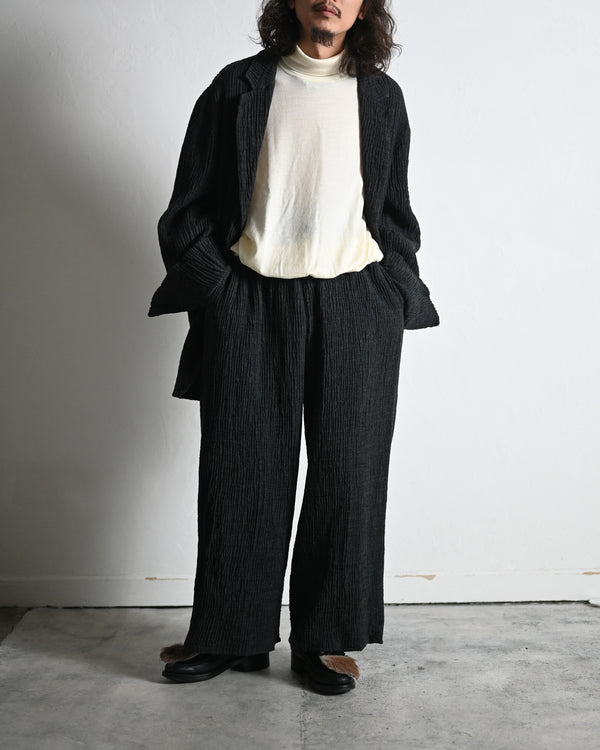 Wool Rever Fulling Wide Trousers