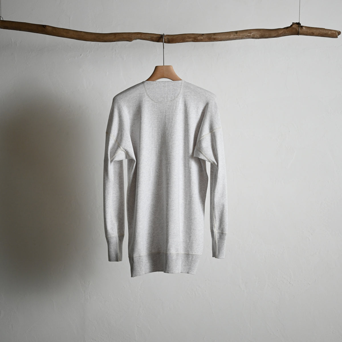 Olde Homesteader - WHITE HEATHER / HENLEY NECK LONG SLEEVE 