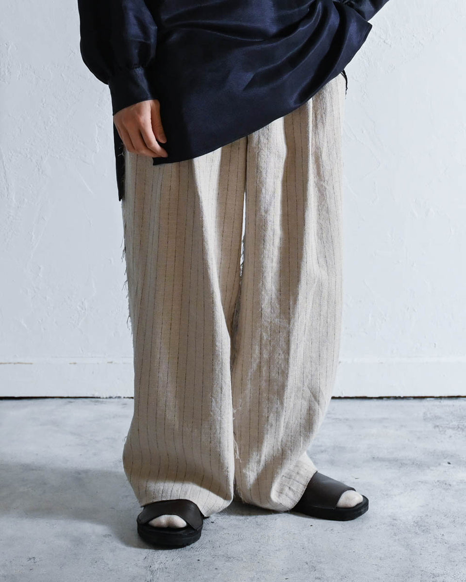 STRIPE SCHADEN 3TUCK PANTS NL - Urig ウーリッヒ | COELACANTH 正規 