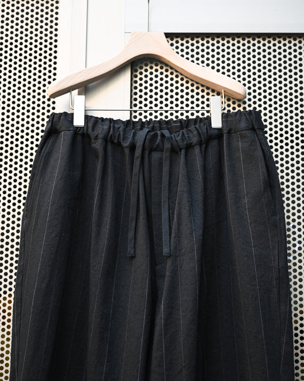 BAGGY EASY PANTS, linen×cotton×silk, stripe