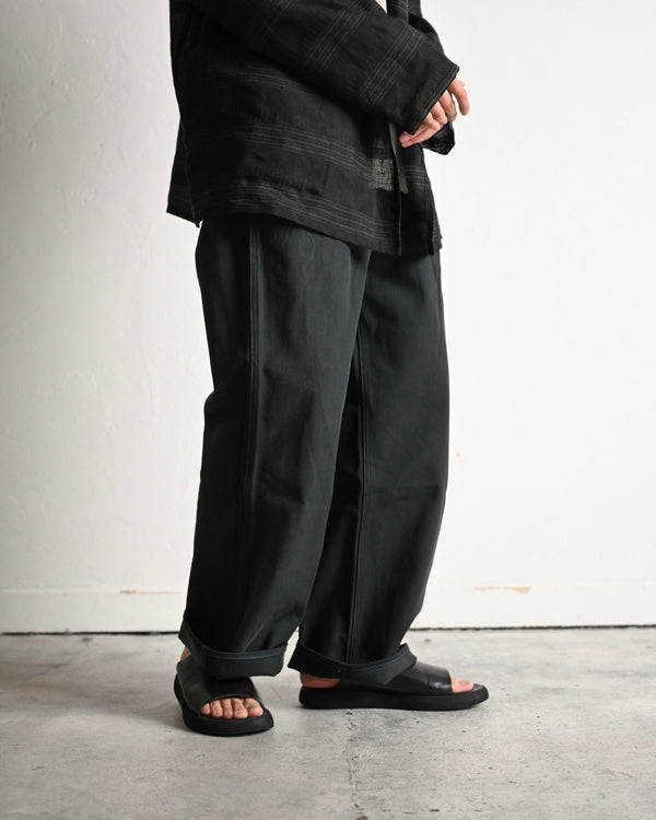 730 (710 EXTRAS -Wide leg- ), twill, faded black
