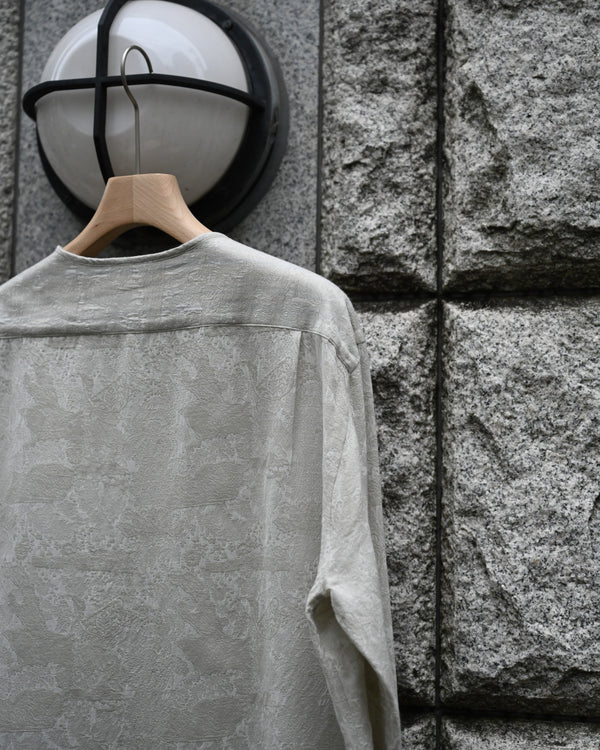 Ethnic crew neck shirt, Flower jacquard