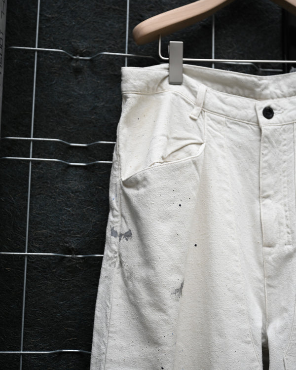 C/R DUCK DOUBLE KNEE PANTS, white