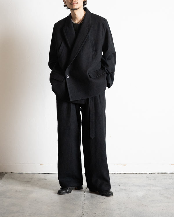 DOUBLE TAILORED JACKET, BLACK