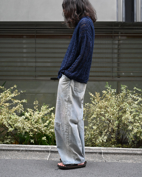 Ex. Mesh V Neck Sweater