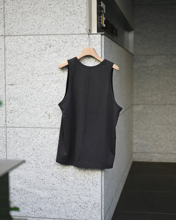INNER SHIRT-charcoal, heavy single jersey