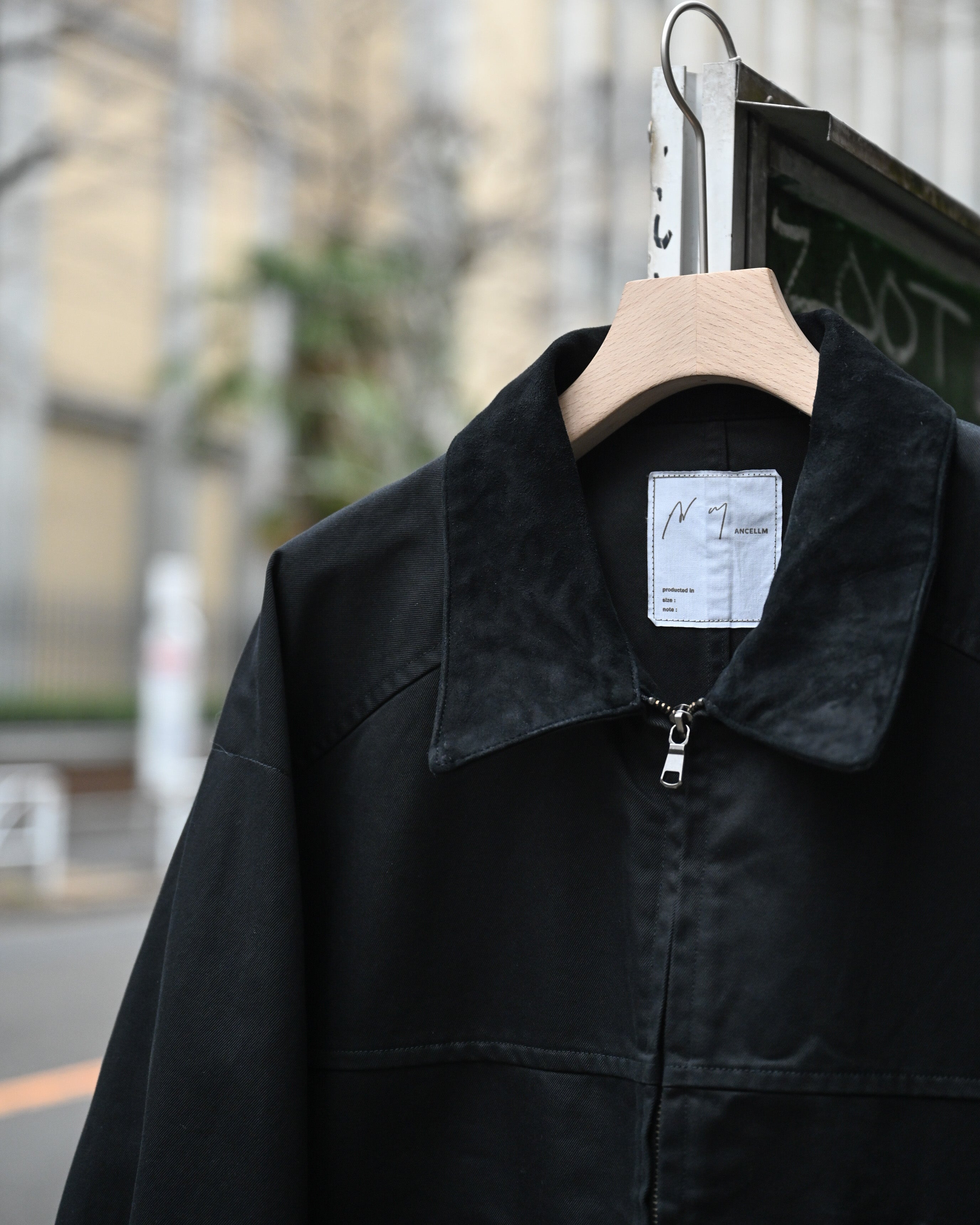 ジャケット・アウター ANCELLM ZIP BLOUSON BLACK size 1 ZIP BLOUSON(BLACK) – ANCELLM