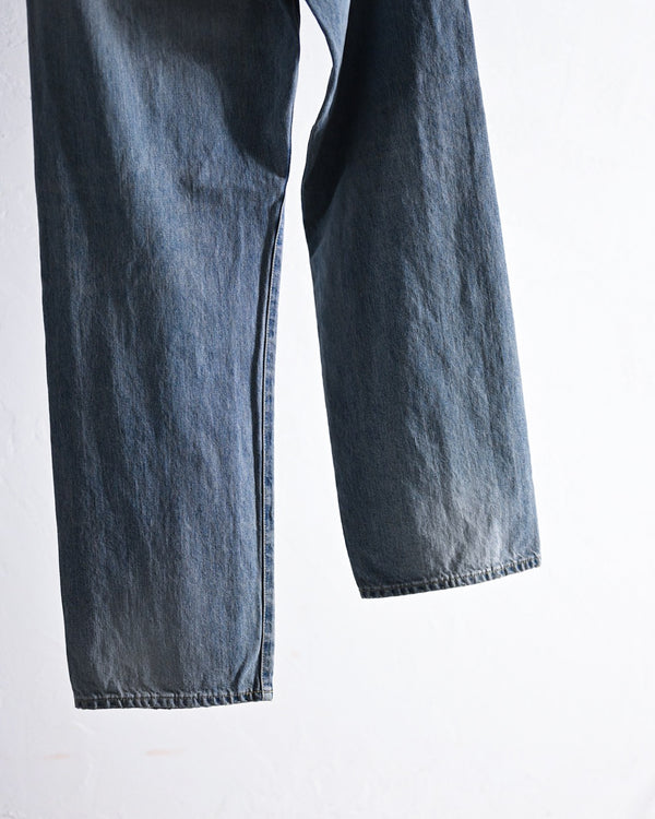 DENIM STRAIGHT PANTS, FADE INDIGO-YOKO SAKAMOTO-COELACANTH