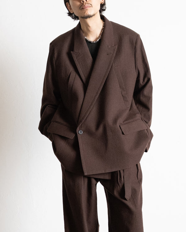 DOUBLE TAILORED JACKET, GRAPH CHECK