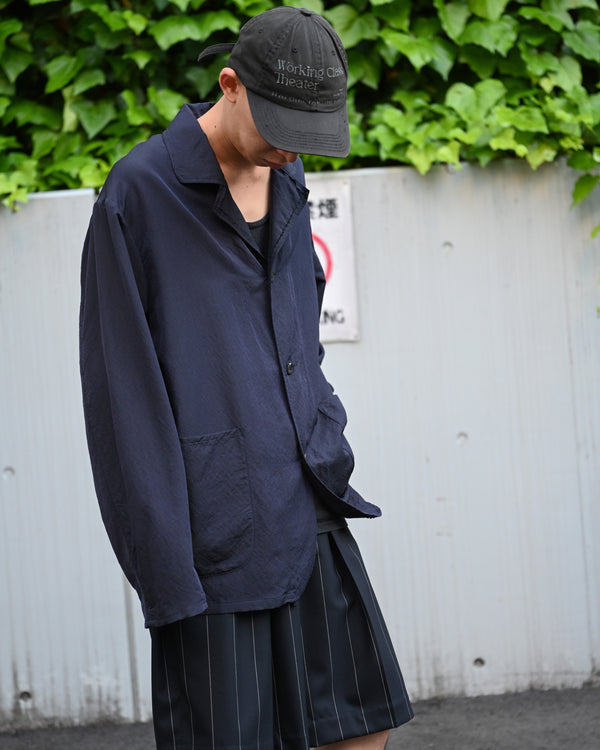 WASHED WOOL SILK TWILL JKT