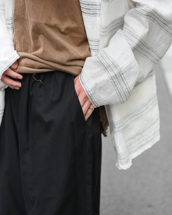 MULTI STRIPED OVER SH-JKT, white