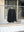 CREPE HALF ZIP SHIRT, black