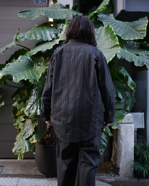 ex. MADRAS STRIPE BIG SHIRT LS