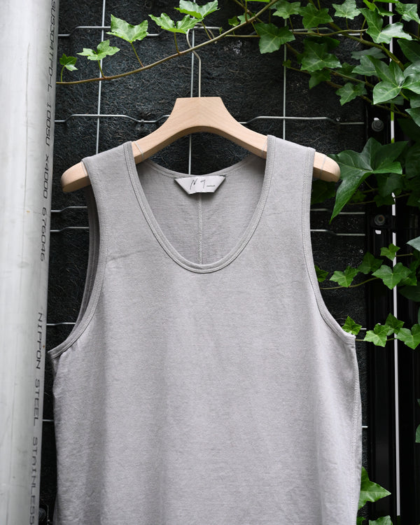 UNEVENNESS TANK TOP, greige