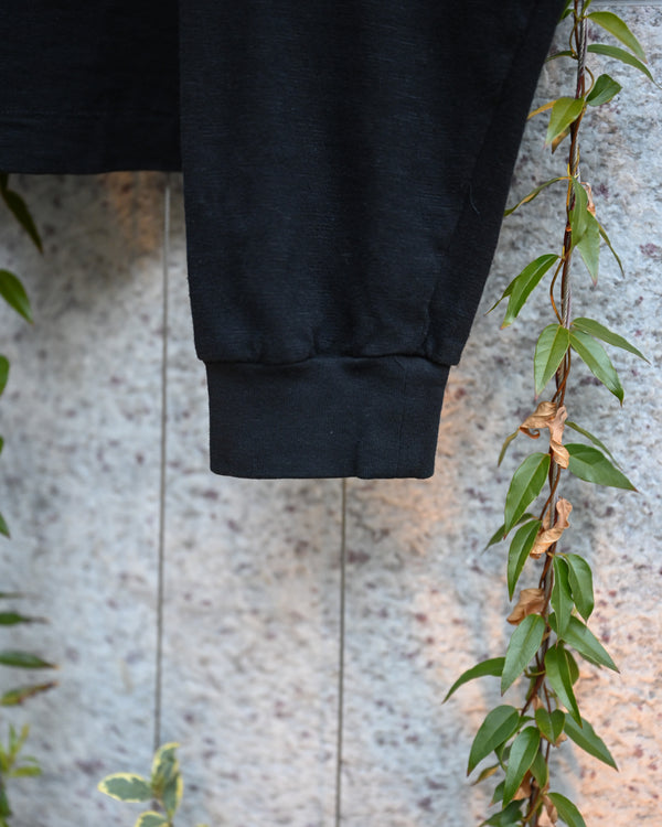 My L/S TEE "will leave", black