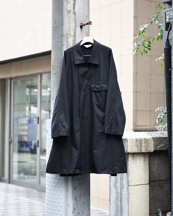 SINGLE BREASTED COLLAR COAT, black