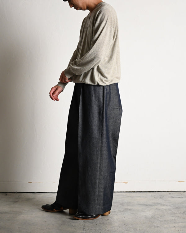 SILK LINEN V L/S, white sand