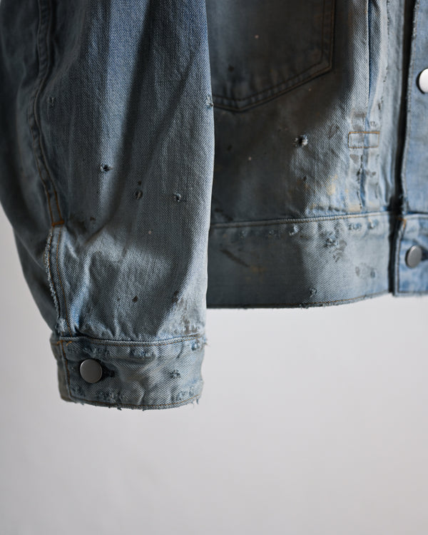 AGING DENIM JACKET, L.INDIGO