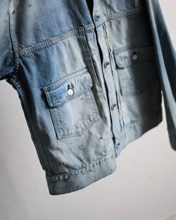 AGING DENIM JACKET, L.INDIGO