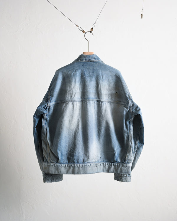 AGING DENIM JACKET, L.INDIGO