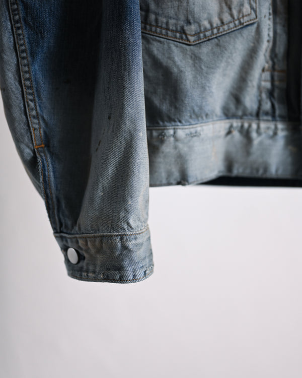 AGING DENIM JACKET, D.INDIGO