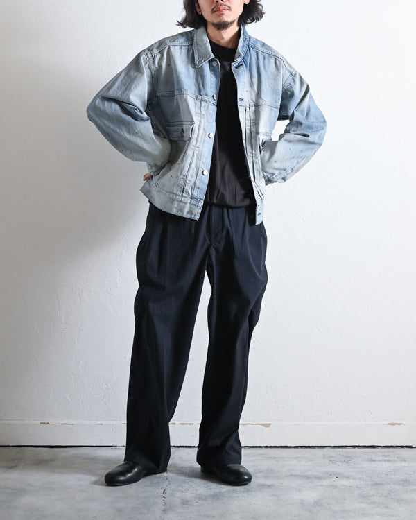 AGING DENIM JACKET, L.INDIGO