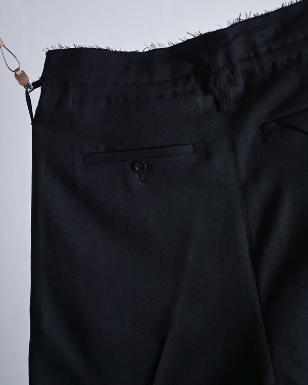 DAMAGE WOOL 2TUCK SLACKS