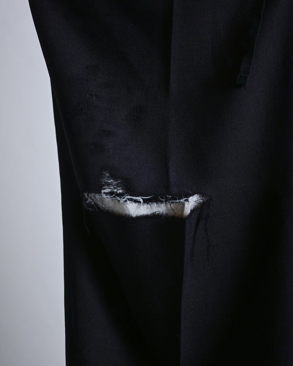 DAMAGE WOOL 2TUCK SLACKS