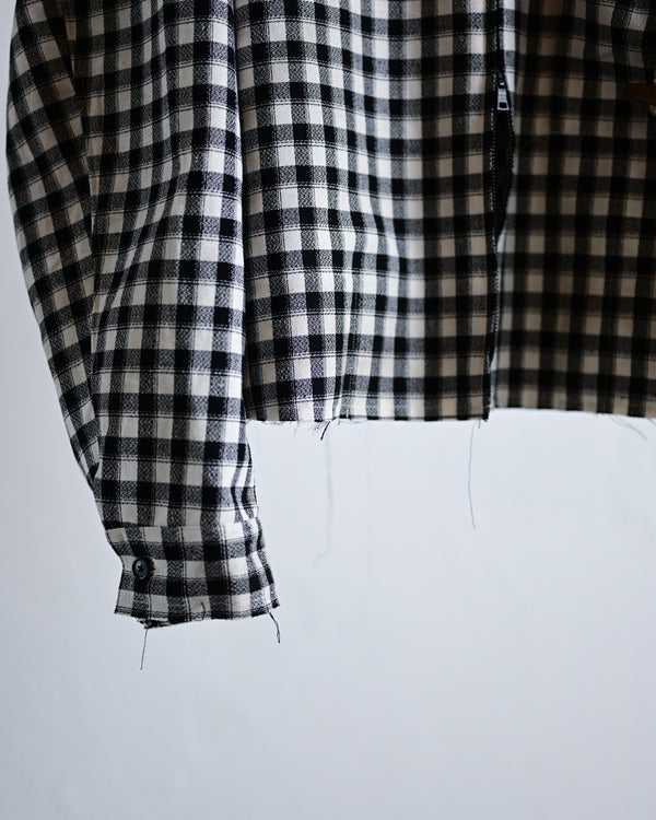 C/R CHECK SHORT ZIPUP SHIRT