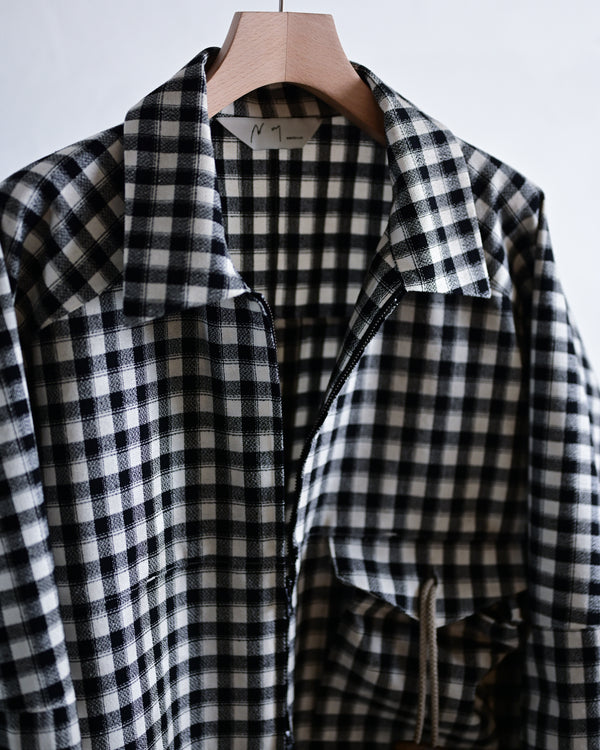 C/R CHECK SHORT ZIPUP SHIRT