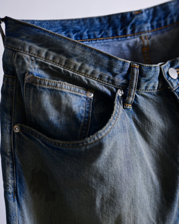 AGING STRAIGHT 5P DENIM PANTS