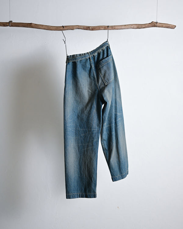 BELTED TROUSERS, VINTAGE INDIGO