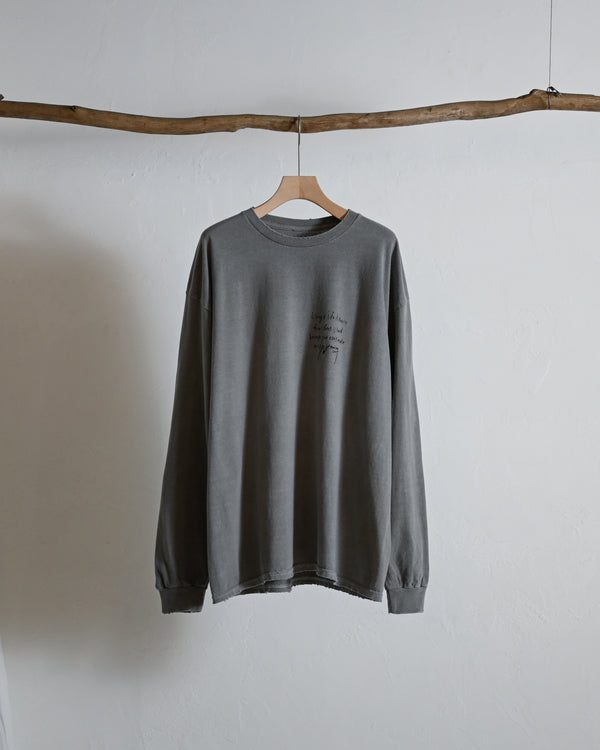 MASSAGE L/S T-SHIRT, gray