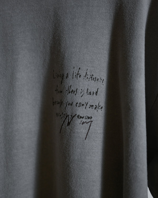 MASSAGE L/S T-SHIRT, gray