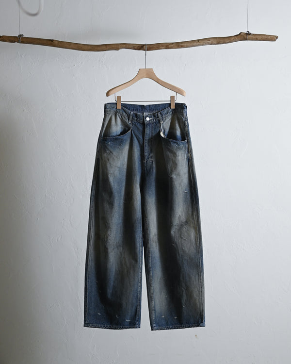 DENIM WIDE SLACKS