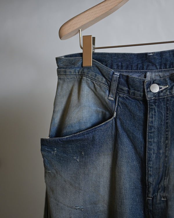 DENIM WIDE SLACKS