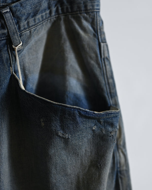 DENIM WIDE SLACKS