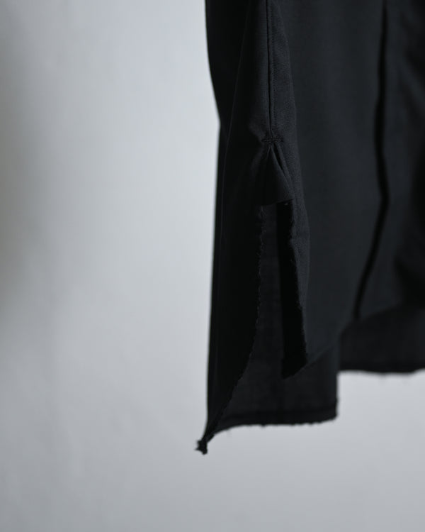 WASH WOOL LONG SHIRT