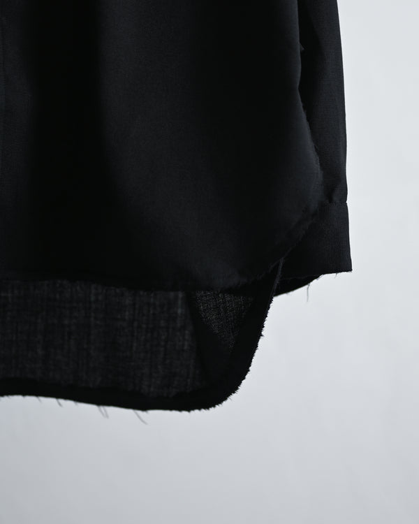 WASH WOOL LONG SHIRT