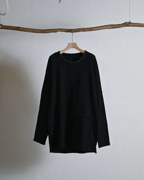 0 Count KhadiCotton Pasted Cloth Pullover