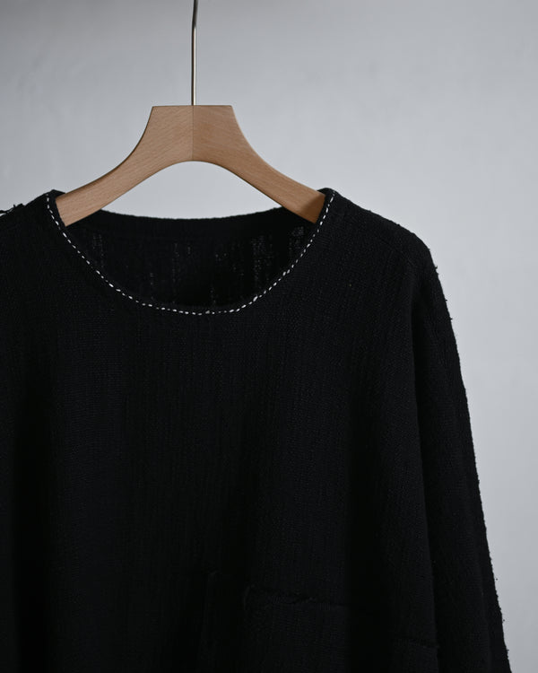 0 Count KhadiCotton Pasted Cloth Pullover