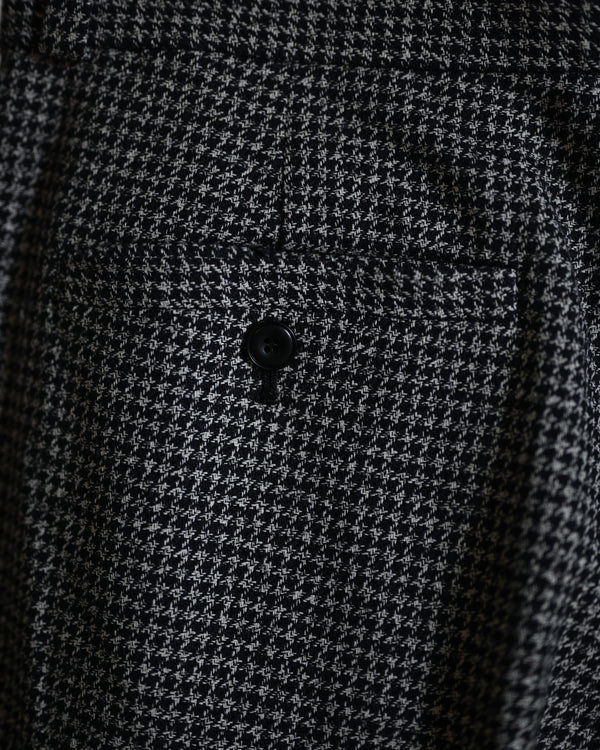 Wide tuck pants 005, Black