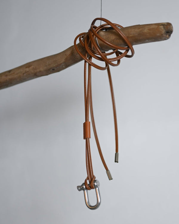 LEATHER ROPE BELT
